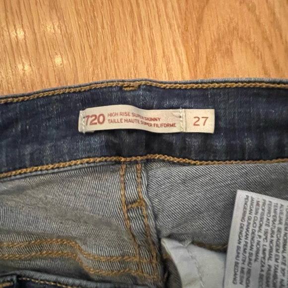 Levi’s 720 high rise super skinny jeans - Picture 2 of 2